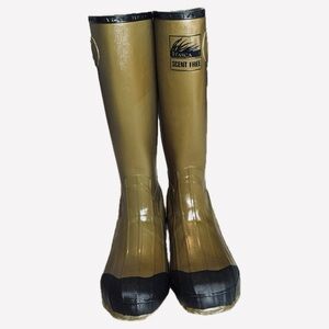 🥾🌲 ITASCA Scent Free 17” Rubber Hunting Boots Steel Waterproof Men’s 7 Women’s 8